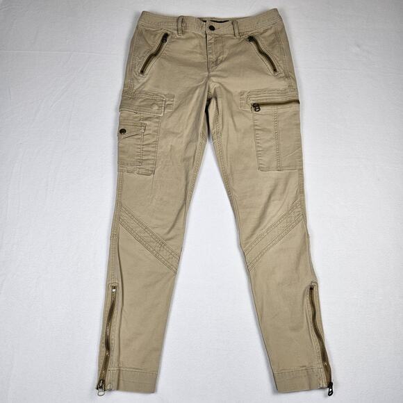 Polo Ralph Lauren Womens Cargo Pant Safari Utility Khaki Outdoor Pockets Tan 10 - Picture 2 of 16